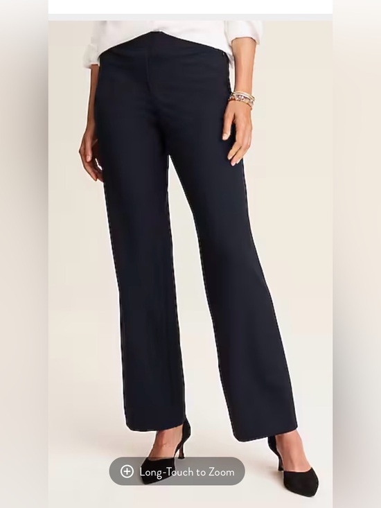 J. Jill Pants - JJILL Ponte Dark Navy Straight-Leg Pants